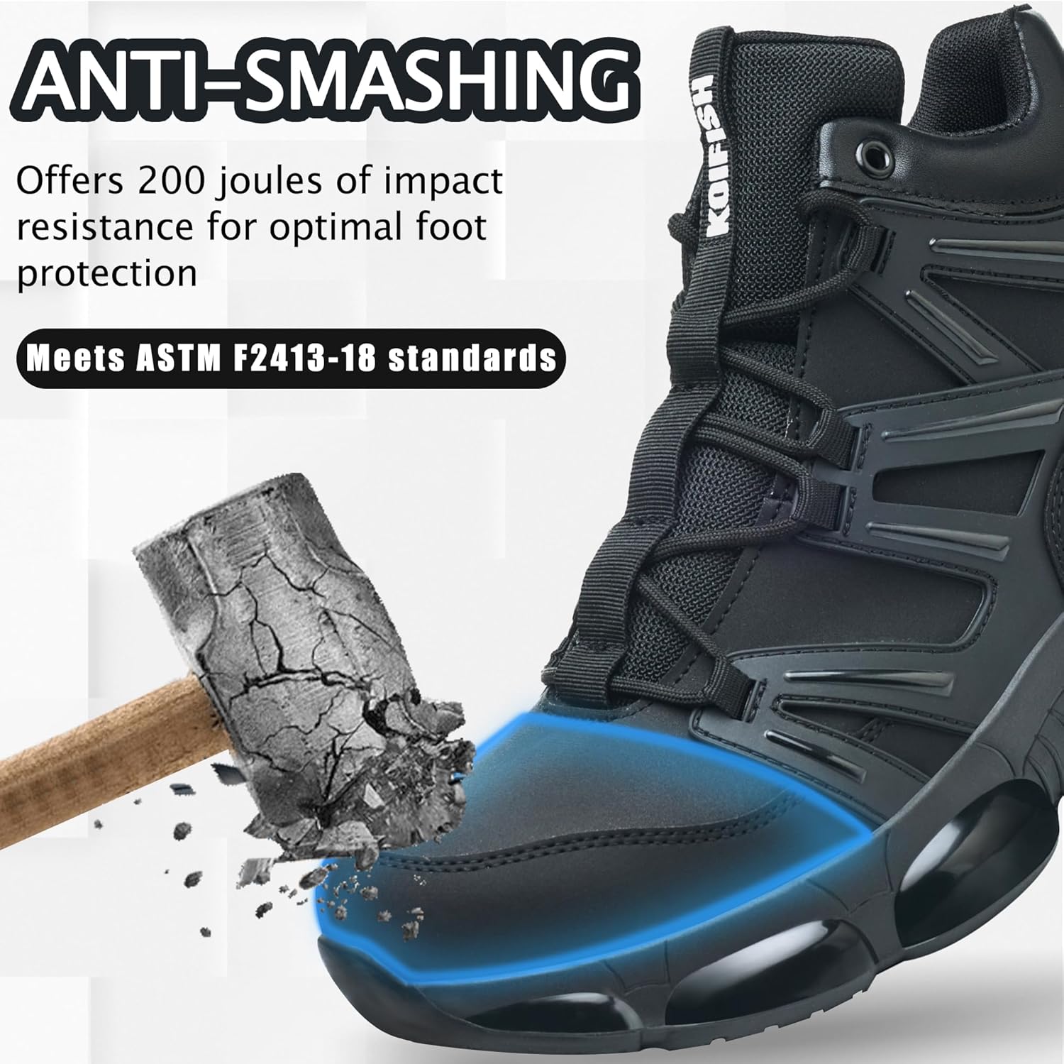 Waterproof Non Slip Steel Toe Work Boots