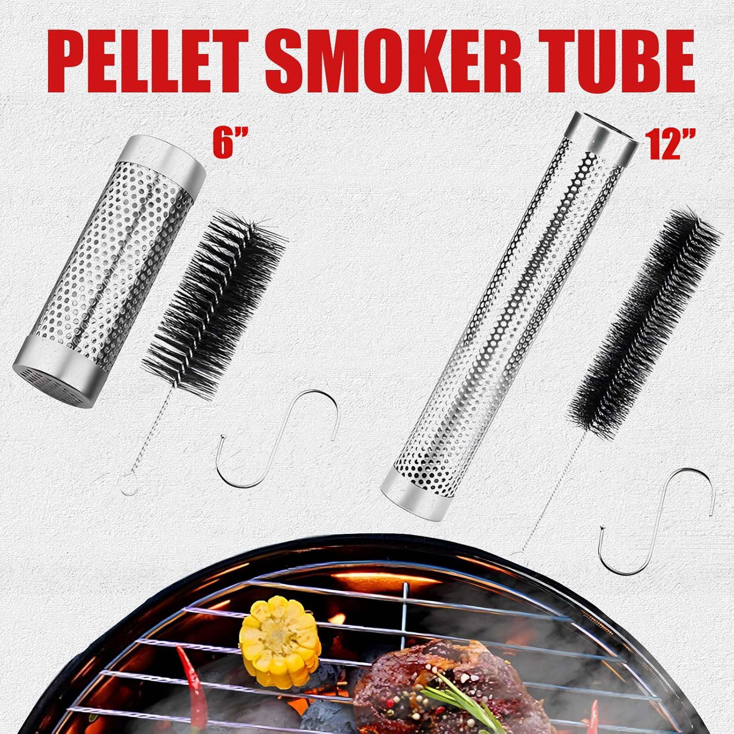 Smoke Tube for Pellet Grill Hot or Cold Smoking
