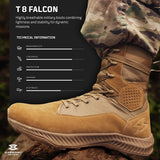 Military Air Force T8 Falcon Suede Leather Lightweight Tactical Boots