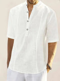 Mens Basic Series Half Sleeve Plus Size Shirts