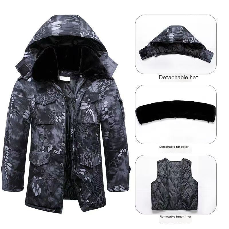 Winter Camouflage Cotton Coat – Waterproof, Windproof & Thermal Outdoor Military Jacket for Men and Women