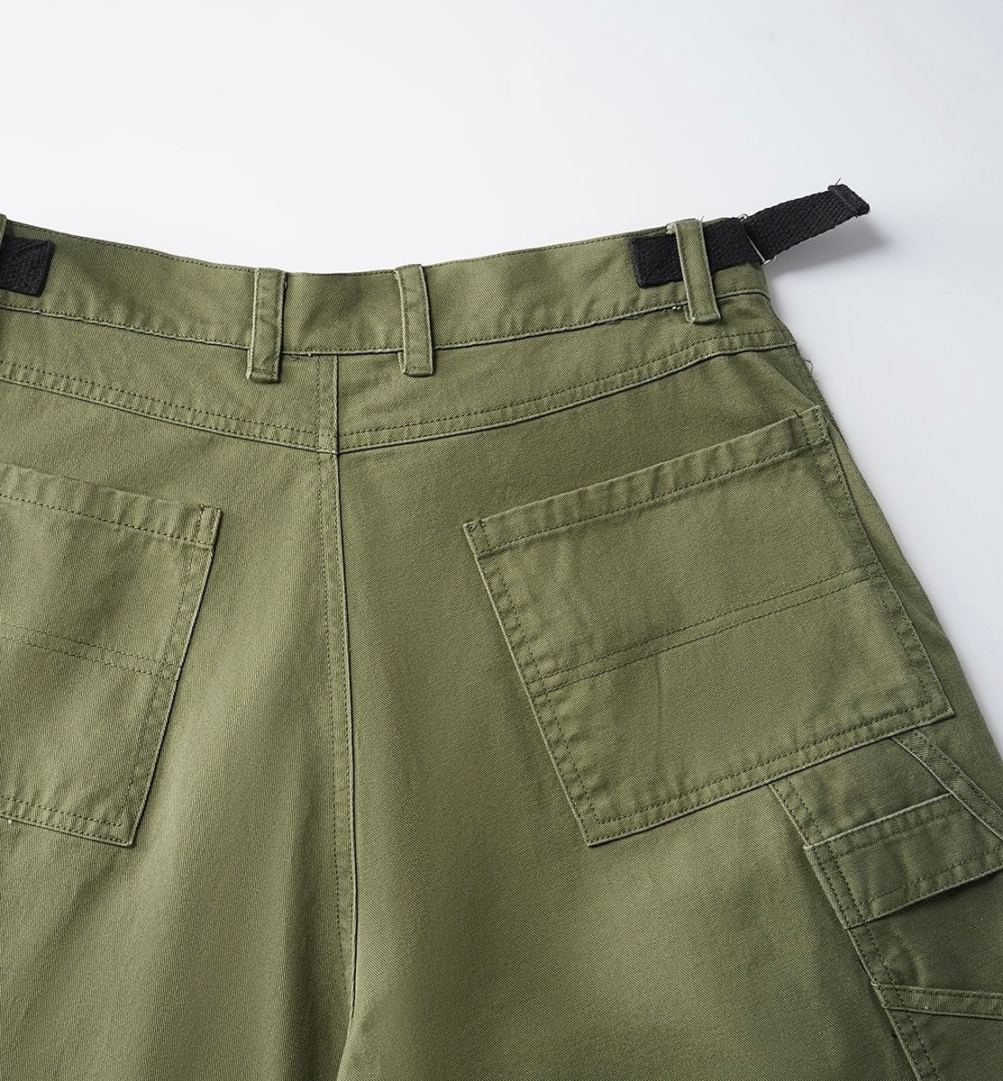 American Retro Pleated Paratrooper Cargo Pants