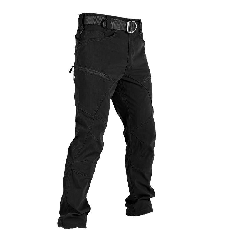 Men's Quick Dry Elastic Fabric Tear Resistant Tactical Multi Pocket Cargo Pants