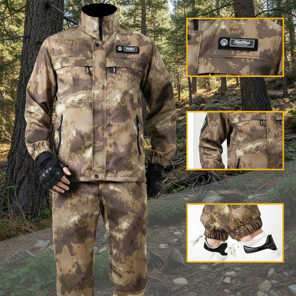 Unisex Wear-Resistant Camouflage Workwear Set | Tactical Outdoor Suit