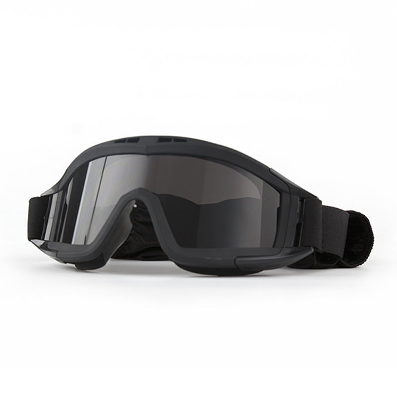 Tactical Military Shooting Goggles – Impact-Resistant Eyewear with Interchangeable Lenses & Head Strap for Airsoft, CS, Outdoor, and Helmet Use
