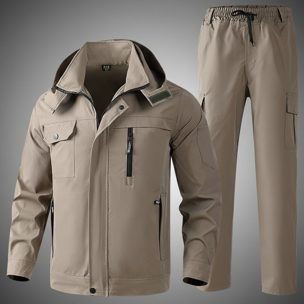 Men’s Durable Workwear Set – Welding & Auto Repair Protective Uniform