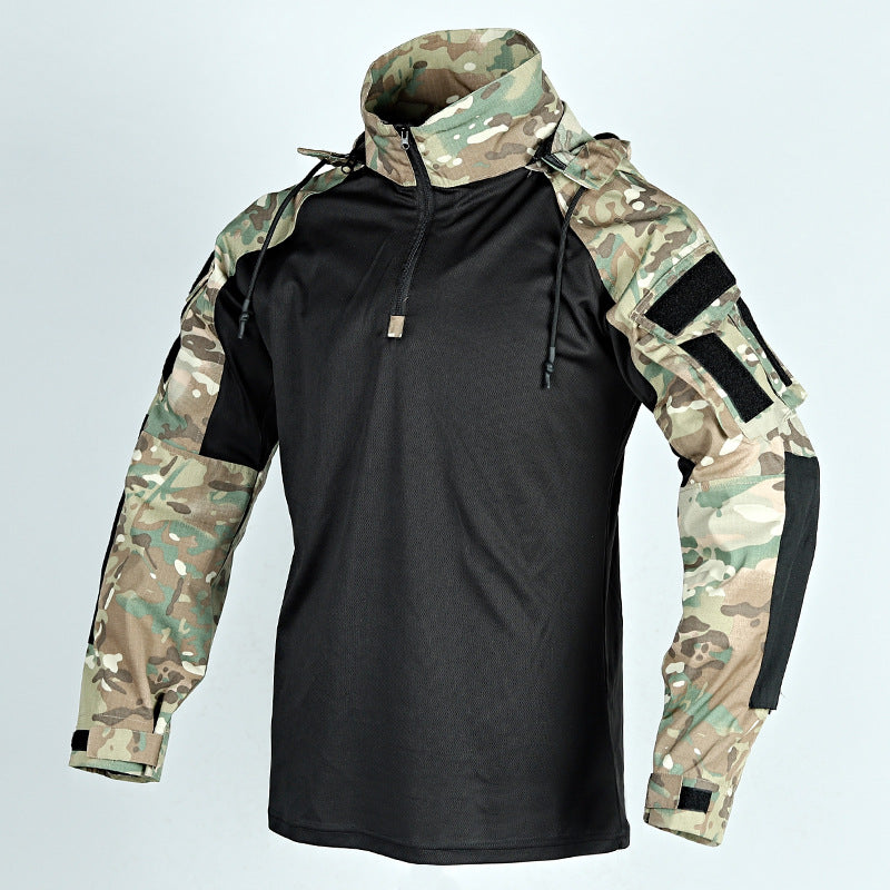 Men's Outdoor Tactical Short Sleeve Stand Jacket