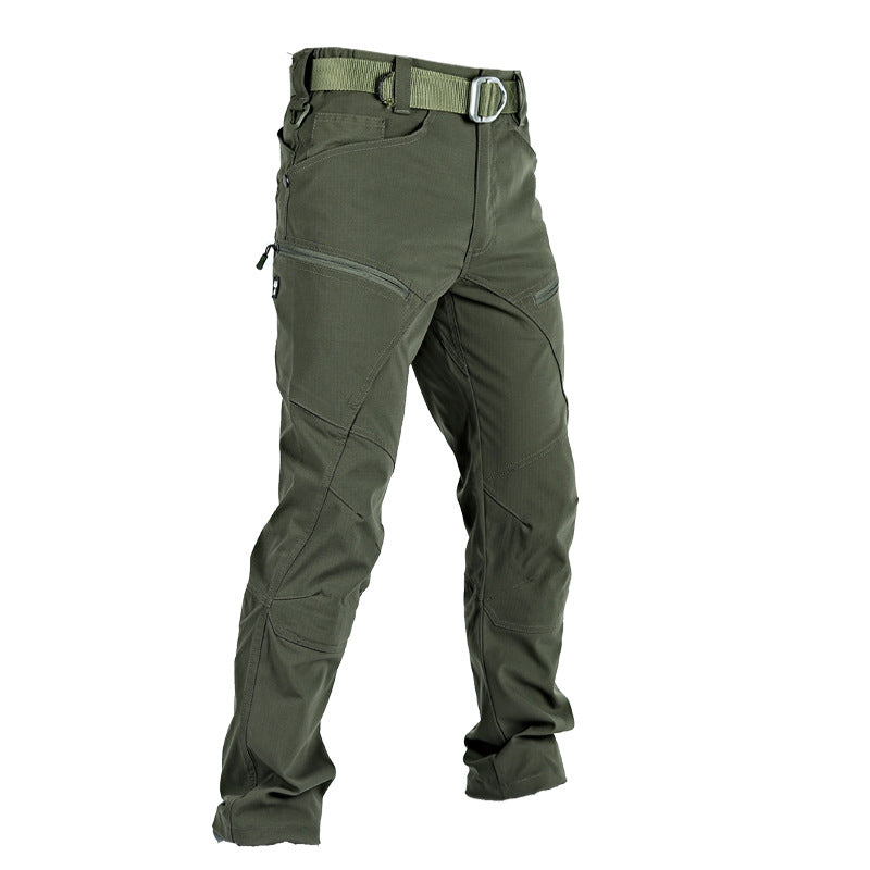 Men's Quick Dry Elastic Fabric Tear Resistant Tactical Multi Pocket Cargo Pants