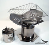 Ti-Atomi Titanium Wood Stove - Portable Secondary Combustion