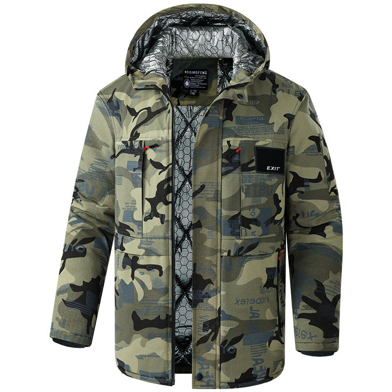 Men’s Winter Graphene Cotton Jacket | Waterproof, Heat-Reflective, Cold-Proof & Wear-Resistant Work Coat