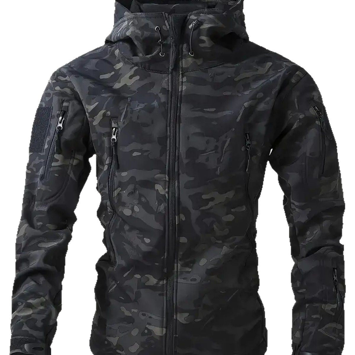 Men’s Tactical Soft Shell Jacket – Waterproof, Warm, Fleece-Lined Military Coat