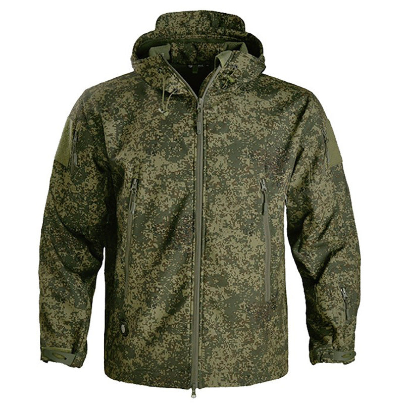 Men’s Tactical Soft Shell Jacket – Fleece Lined Waterproof Camouflage Outdoor Jacket