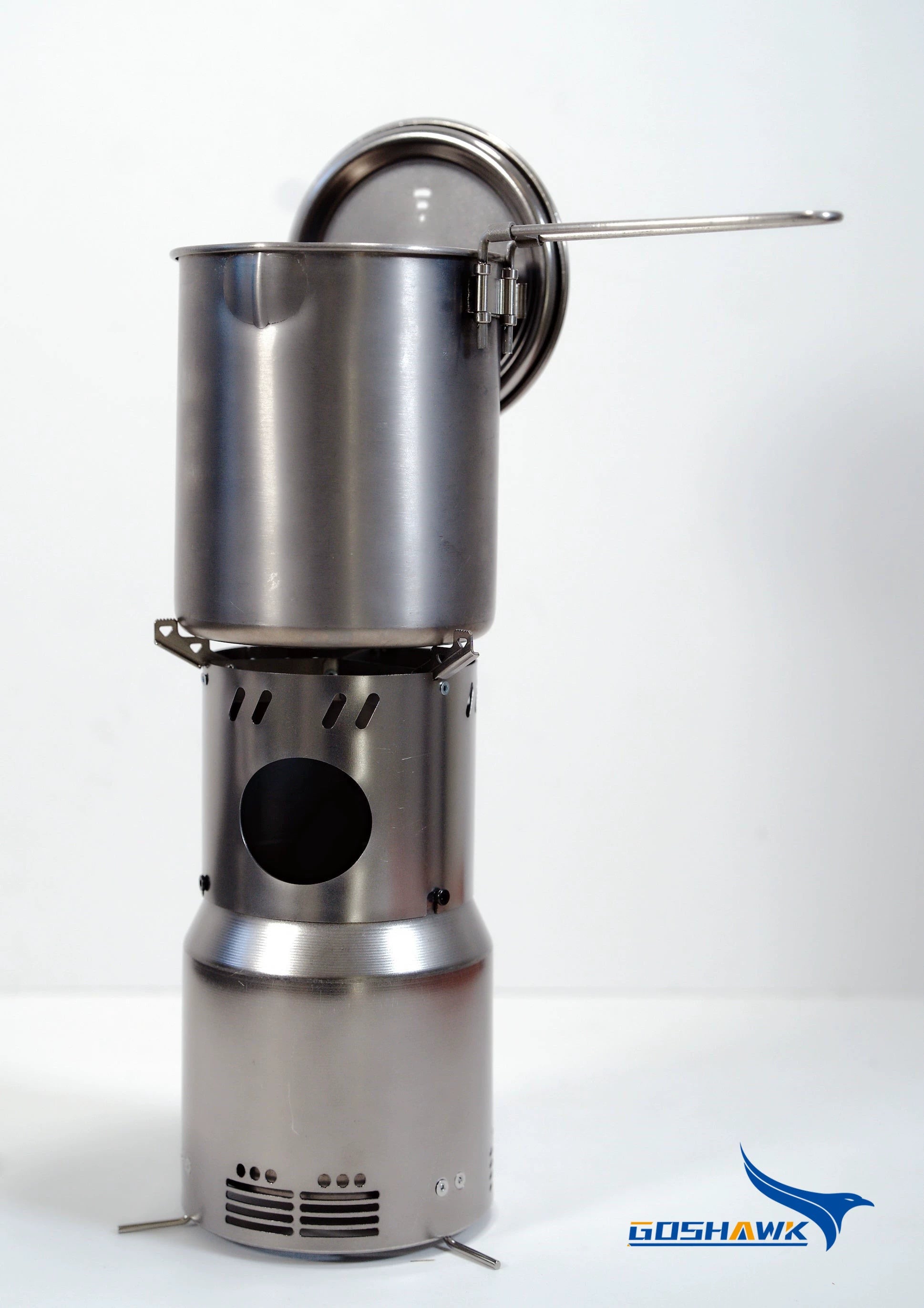 Ti-Atomi Titanium Wood Stove - Portable Secondary Combustion