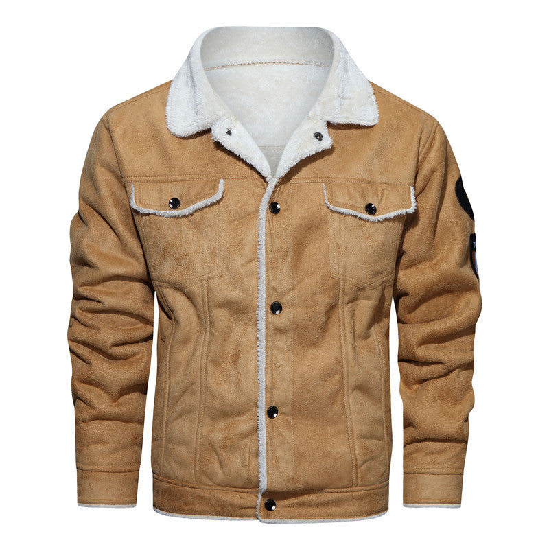 Men’s WWII Aviator Leather Jacket – Fur Lined Bomber Flight Coat