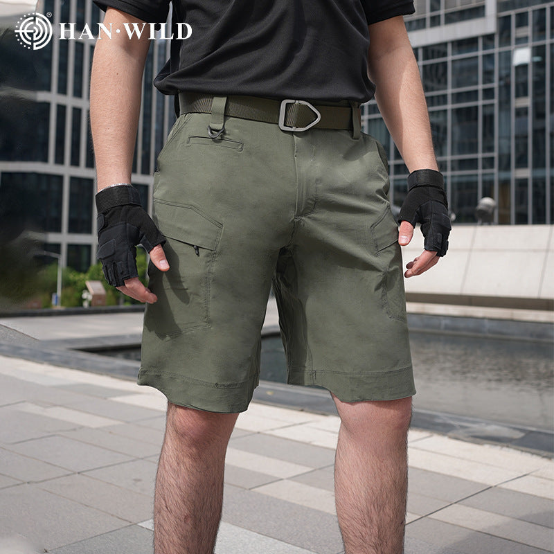 Men’s Lightweight Quick-Dry Tactical Shorts – Stretch, Breathable, Wear-Resistant Outdoor Sports Pants for Hiking, Running, and Summer Training