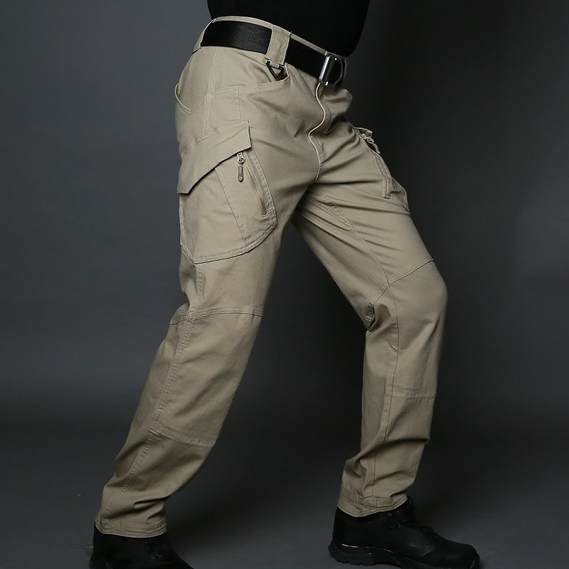 Men's Ix7 Tactical Pants – Elastic Waist, Loose Fit for Outdoor & Work