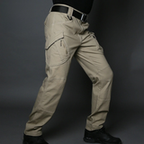 Men's Ix7 Tactical Pants – Elastic Waist, Loose Fit for Outdoor & Work
