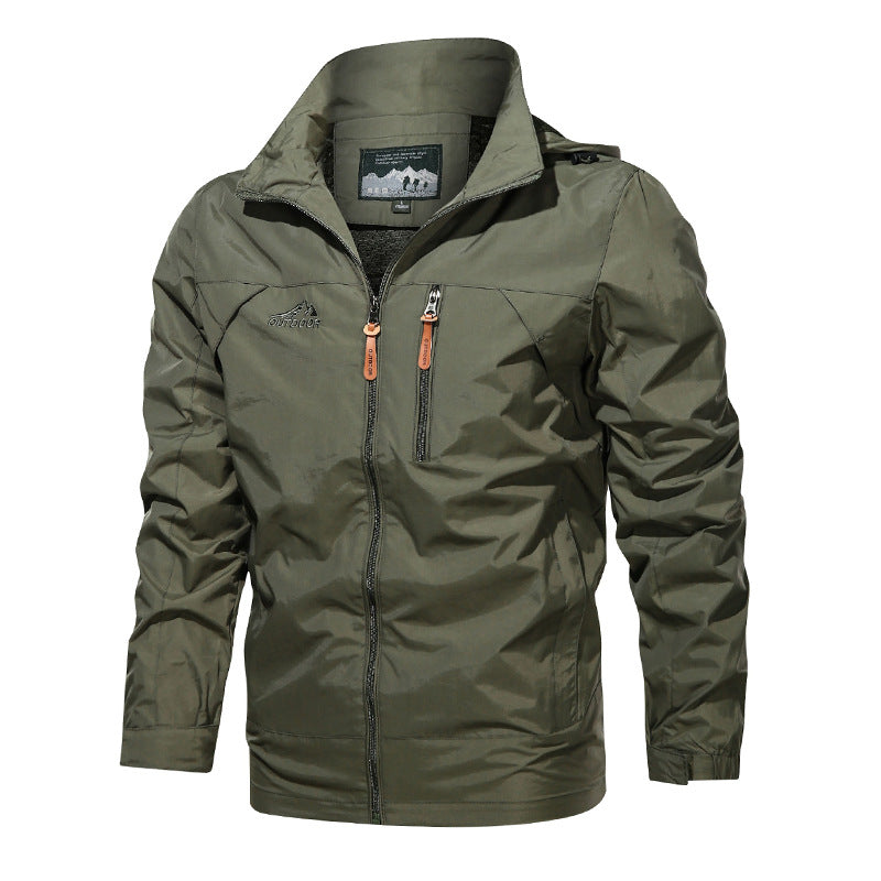 Men's Outdoor Waterproof And Windproof Hooded Jacket