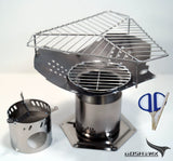 Ti-Atomi Titanium Wood Stove - Portable Secondary Combustion