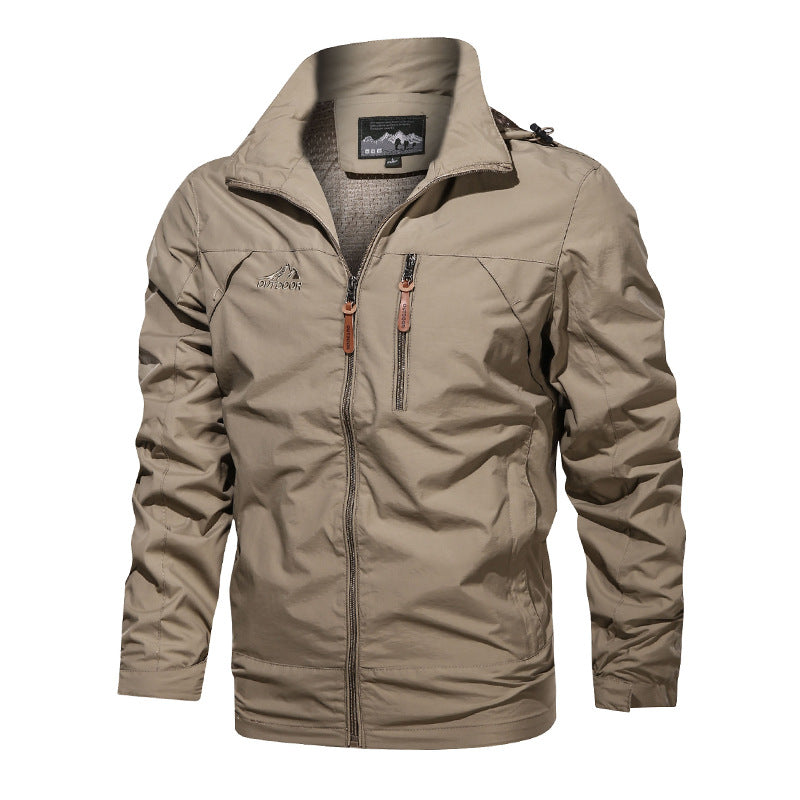 Men's Outdoor Waterproof And Windproof Hooded Jacket