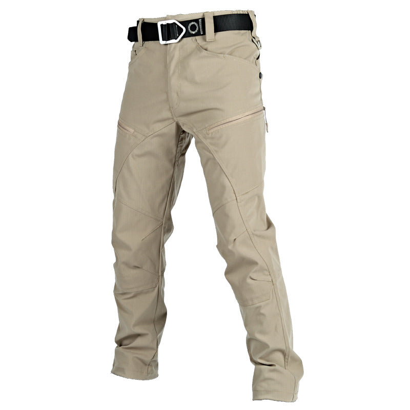 Men's Quick Dry Elastic Fabric Tear Resistant Tactical Multi Pocket Cargo Pants