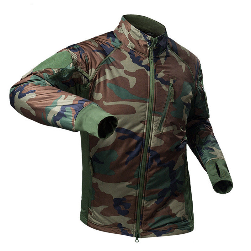 Outdoor Camouflage Windproof Jacket – Thermal Fleece Lined Mountaineering Jacket