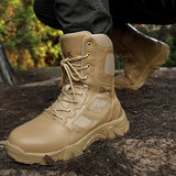 Men’s Tactical Military Boots – Breathable Non-Slip Outdoor Hiking & Work Combat Shoes with Steel Toe Protection