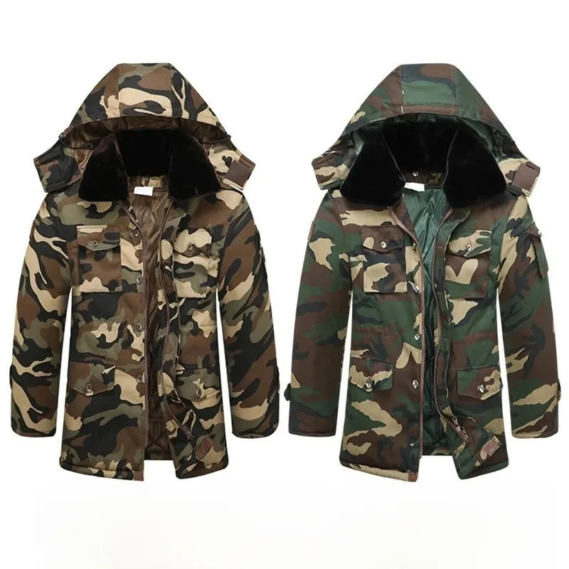 Winter Camouflage Cotton Coat – Waterproof, Windproof & Thermal Outdoor Military Jacket for Men and Women