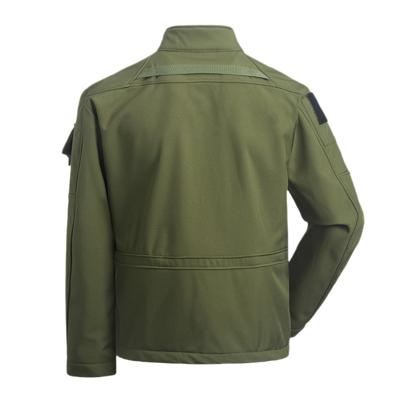 Men’s Tactical Motorcycle Windbreaker | Waterproof Mid-Length Outdoor Jacket