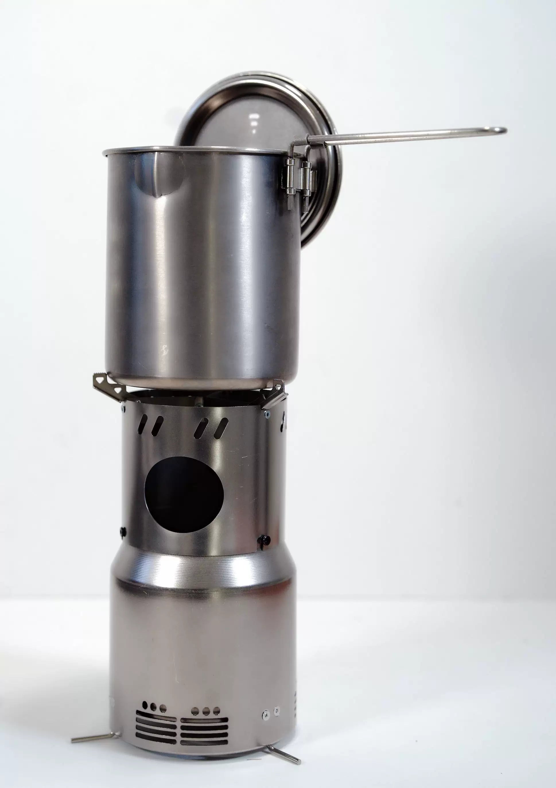 Ti-Atomi Titanium Wood Stove - Portable Secondary Combustion