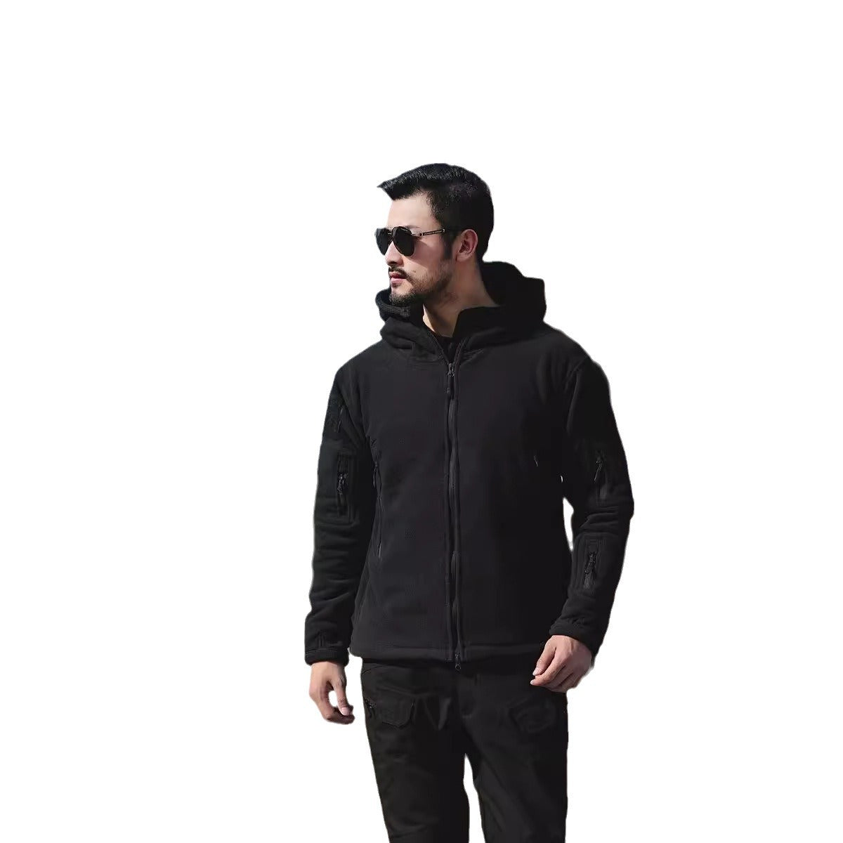 Men’s Outdoor Warm Fleece Lined Jacket – Cold-Proof Windbreaker Hooded Coat for Winter