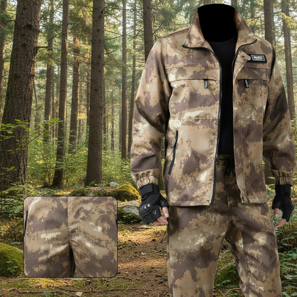 Unisex Wear-Resistant Camouflage Workwear Set | Tactical Outdoor Suit