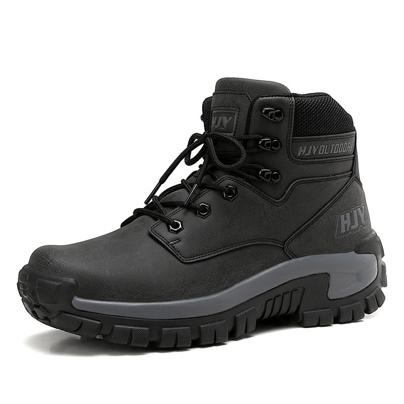 Men's Large Size Tactical Hiking Boots – Durable Outdoor Military Combat Training Boots for Mountaineering & Field Use