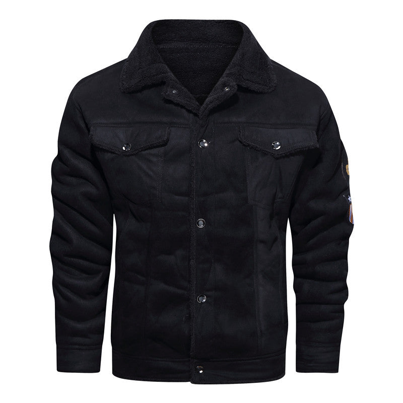 Men’s WWII Aviator Leather Jacket – Fur Lined Bomber Flight Coat