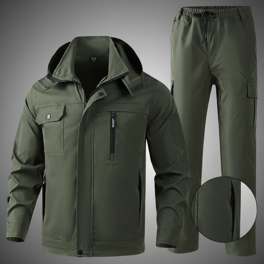 Men’s Durable Workwear Set – Welding & Auto Repair Protective Uniform