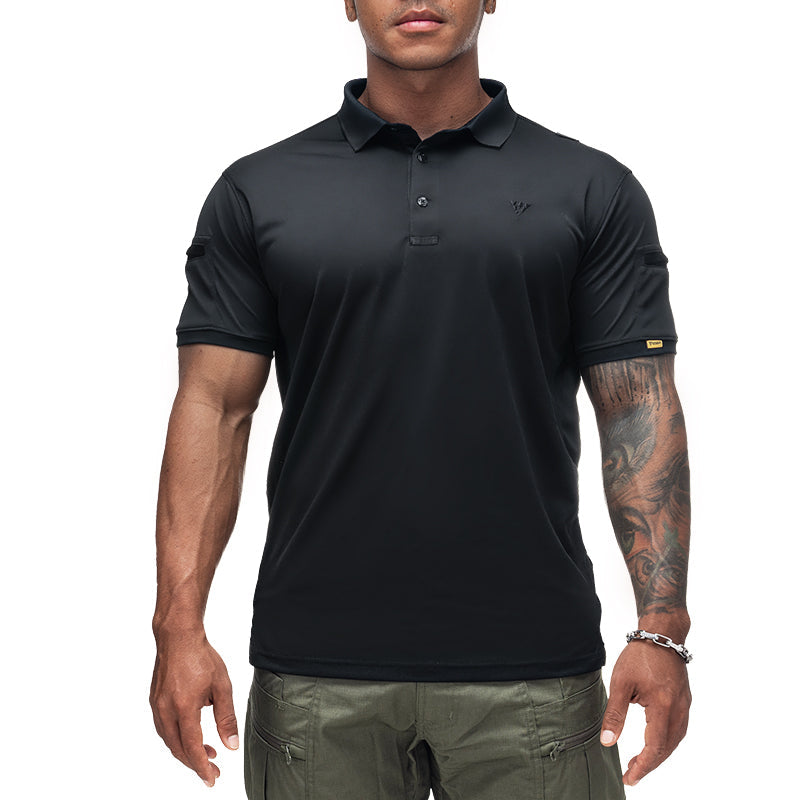 Quick Dry Tactical Short Sleeve Lapel Neck Polo Shirt