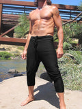 Holiday Cotton Linen Casual Trousers Men