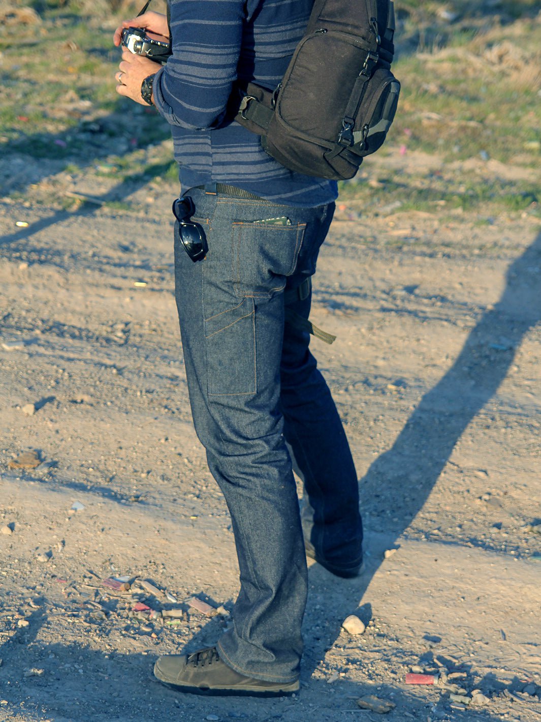 Espnman Tactical Denim Stretch Pants