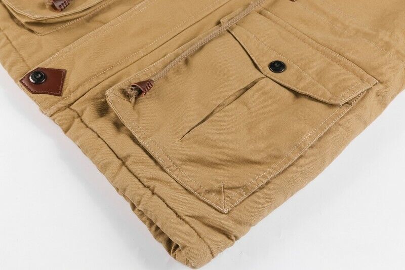 Men's Outdoor Casual Loose Stand Collar Hooded Cotton Jacket