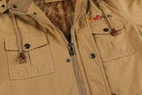 Men's Outdoor Casual Loose Stand Collar Hooded Cotton Jacket
