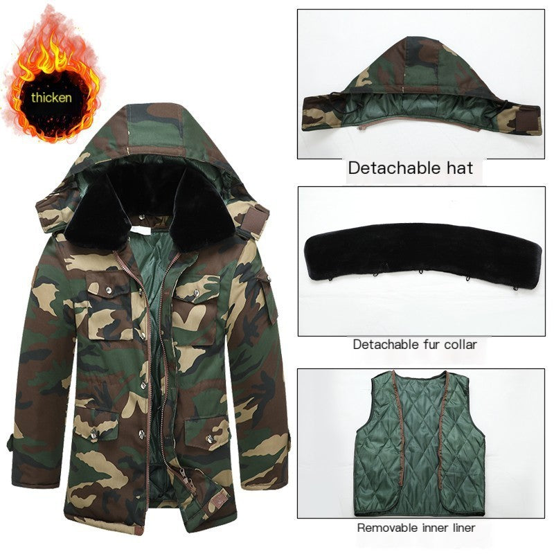 Winter Camouflage Cotton Coat – Waterproof, Windproof & Thermal Outdoor Military Jacket for Men and Women