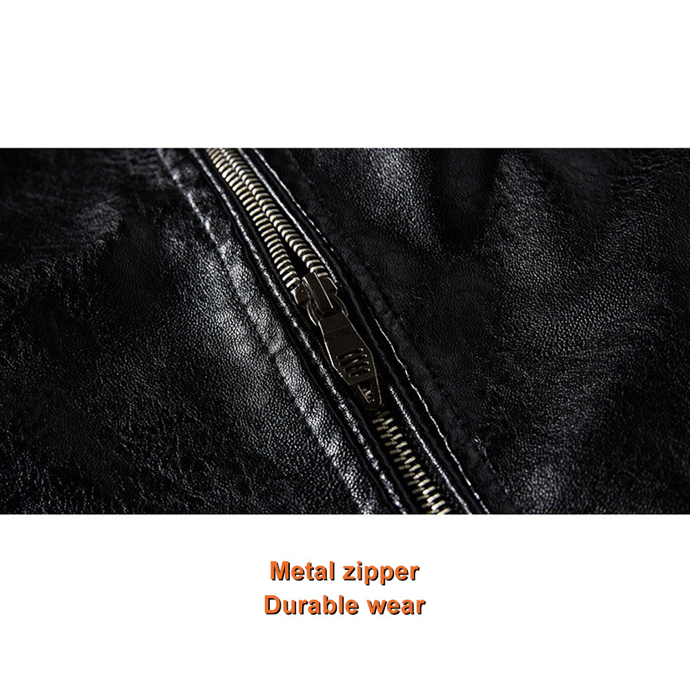 Espnman Men's Leather Jacket