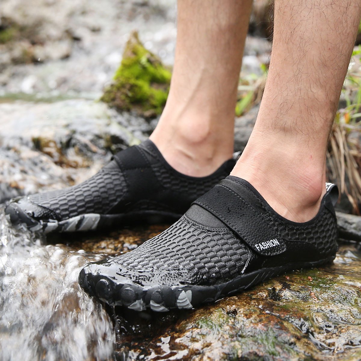 Men Outdoor Mesh Flat Heel Casual Water Shoes