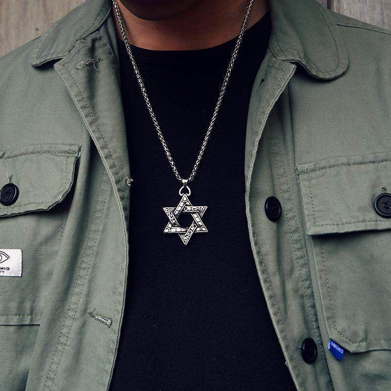 Hexagram Cross Alloy Necklaces