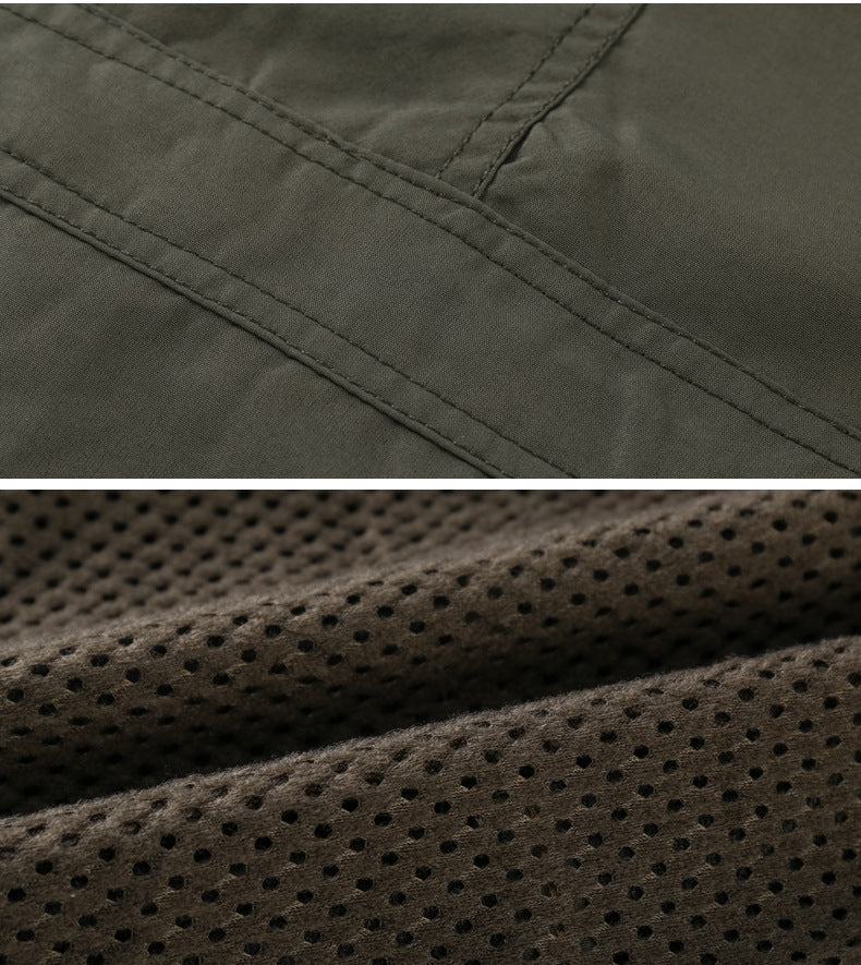 Men's Outdoor Mid-length Waterproof Hooded Jacket (Plus Fleece)