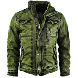 Mens Jacket Retro Washed Warm Jacket