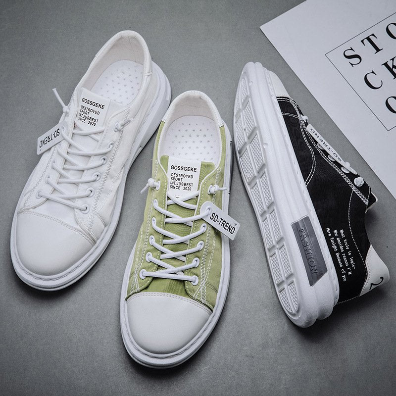 Men Daily Ice Silk Cloth Breathable Quick Drying Casual Sneakers