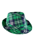 Skeleteen Irish Plaid Green Fedora - St. Patrick's Day Costume Accessories Leprechaun Hat