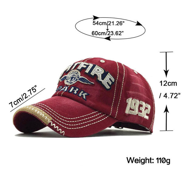 Spitfire Spark Baseball Cap Adjustable Convertible 1932 Multiple Colors