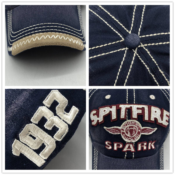 Spitfire Spark Baseball Cap Adjustable Convertible 1932 Multiple Colors